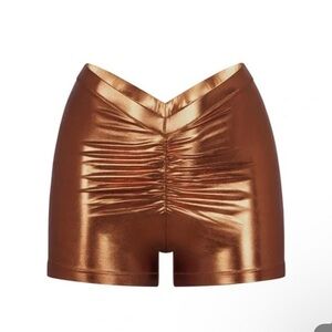 Skims Swim V Waist metallic shorts